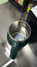 半球（PESKOE）電水壺?zé)畨仉姛崴畨?1.5L 雙層防燙開水壺 304不銹鋼熱水壺 DF1515A-04 綠色 曬單實(shí)拍圖