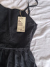 無(wú)印良品（MUJI） 女式 強捻 吊帶連衣裙 女裝裙子夏季純棉全棉 長(cháng)裙BC2IKC4S 黑色 L 165/88A 曬單實(shí)拍圖