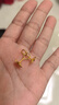 周六福黃金耳釘女足金999花卉耳飾耳針節(jié)日禮物 計(jì)價 2.23g 曬單實(shí)拍圖