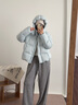 坦博爾【熱銷(xiāo)60萬(wàn)件】泡芙短款可脫卸帽羽絨服女冬季面包服保暖外套520D 泡芙藍 S (160) 曬單實(shí)拍圖