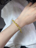 海上羅孚黃金面包小貓吉言半鐲手鐲女新款999足金貓眼珠金發(fā)晶手鏈送女友 克重多退少補 曬單實(shí)拍圖