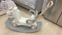 貝易（BeiE）搖搖馬溜溜車(chē)周歲生日禮物嬰兒玩具搖搖車(chē)木馬兒童搖馬寶寶 5合1-卡其米-不帶坐墊 曬單實(shí)拍圖