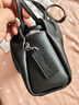蔻馳（COACH）女士皮質(zhì)單肩斜挎手提包CV529 黑色CV529SVBK 曬單實(shí)拍圖