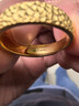 中國黃金黃金戒指足金999古法磨砂訂婚結婚男士女活口實(shí)心對戒中秋禮物送 【錘紋】男戒約6.76g 曬單實(shí)拍圖
