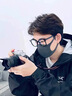 堡萊斯近視眼鏡男大黑框防藍光輻射眼鏡架女網(wǎng)上配眼鏡有度數(shù)散光變色片 亮黑框【周翊然同款】 配防藍光平光0度（免郵試戴贈運費險） 曬單實拍圖