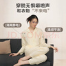1號會(huì )員店【10A抗菌】A類(lèi)一等品萊賽爾棉情侶睡衣男女家居服 女士-米黃  M 曬單實(shí)拍圖