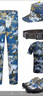 夏季迷彩服全套海藍數(shù)碼軍訓服裝套裝男初高中大學服薄款棉服 海藍套裝6件套(鞋碼備注) 180 曬單實拍圖