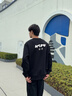 回力三角絎線(xiàn)衛衣男春秋季趣味貓咪圓領(lǐng)上衣情侶款寬松重磅男款外套潮 黑色(隱藏貓咪胸背標) L /175(回力潮牌品質(zhì)保障) 曬單實(shí)拍圖