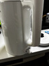 美的（Midea）電熱水壺煮水壺家用小型電燒水壺 0涂層食品級304不銹鋼雙層防燙無(wú)縫內膽1.5升容量 1566 曬單實(shí)拍圖