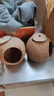 椰殼鳥(niǎo)窩倉鼠躲避窩帶云梯鳥(niǎo)玩具用品倉鼠用具繁殖窩椰殼爬梯玩具 打磨椰殼帶螺絲 大號 曬單實(shí)拍圖