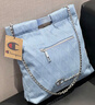 Champion冠軍2025春季新款設計感兩用雙肩包女通勤時(shí)尚牛仔手提包 淺藍 均碼 曬單實(shí)拍圖