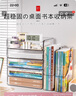 吱凡日本書(shū)桌收納置物架桌面書(shū)架學(xué)習桌上書(shū)本文件透明分層收納架神器 【橫款】5層裝【加高款】 曬單實(shí)拍圖