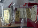 老廟黃金 Au999.9足金投資黃金福運工藝金條 福運金條 50g 曬單實(shí)拍圖