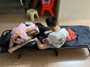 甄嚴(yán)選折疊床單人午休床折疊躺椅家用辦公室午睡床簡(jiǎn)易行軍床醫(yī)院陪護(hù)床 圓管沉穩(wěn)黑178*56+舒適薄墊 曬單實(shí)拍圖