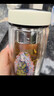 AILUKI日本玻璃水杯女生高顏值泡茶杯雙層隔熱辦公室花茶杯高顏值 【單杯丨紫蓋】抱貓女孩 335ml 曬單實(shí)拍圖