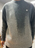 太平鳥(niǎo)男裝毛衣胸口刺繡漸變色針織上衣BWEBE3112 灰色 第二批 M 曬單實(shí)拍圖