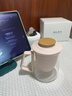 南山先生 陶瓷創(chuàng  )意茶水分離杯家用辦公水杯防燙泡茶杯女生送禮粉黛馬克杯 粉黛馬克杯_無(wú)杯墊 曬單實(shí)拍圖