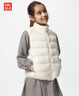 優(yōu)衣庫童裝男女童PUFFTECH空氣棉服可機洗背心馬甲排骨棉服478124 01 乳白色 160 曬單實(shí)拍圖