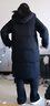 雪中飛羽絨服女中長(cháng)款2025年冬季新款長(cháng)款過(guò)膝基礎連帽修身厚外套 黑色 M (160) 曬單實(shí)拍圖