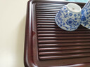 瓷牌茗茶具花梨木色茶盤(pán)高檔仿電木款干泡盤(pán)家用排水式簡(jiǎn)約功夫泡茶臺 巴花色《直條》電木款茶盤(pán)50 曬單實(shí)拍圖