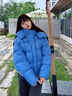 波司登（BOSIDENG）25新款羽絨服女短款90絨泡芙時(shí)尚脫卸帽厚冬季保暖外套B250243152 布魯斯藍5A34-趨勢推薦 S 160/84A充絨量214g 體重約110-125斤 曬單實(shí)拍圖