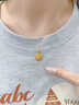 中國黃金（CHINA GOLD）黃金項鏈女士足金小雛菊吊墜純金生日七夕情人節禮物送女友老婆 吊墜金重約0.6g配銀鏈【甄選禮盒】 曬單實(shí)拍圖
