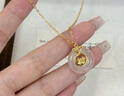 老鳳祥十二生肖銀項鏈女玉髓平安扣吊墜生日結(jié)婚紀念日禮物送女友老婆 十二生肖萌蛇-品牌禮盒 曬單實拍圖