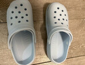名創(chuàng  )優(yōu)品（MINISO）洞洞鞋女男夏季外穿沙灘涼鞋防滑厚底踩屎感包頭涼拖鞋骨白38-39 曬單實(shí)拍圖