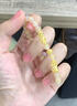 中國黃金（CHINA GOLD）金錢(qián)珠黃金手鏈女足金貔貅六字真言瑪瑙手串教師節生日禮物送女友 今/次日達*貔貅金錢(qián)珠六字真言手鏈 約0.73g 曬單實(shí)拍圖