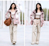 森馬（Semir）陳都靈|防護(hù)外套女中長(zhǎng)款寬松撞色秋裝戶外通勤夾克101524109001 曬單實(shí)拍圖