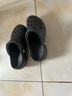 卡駱馳（crocs）女鞋厚底云朵洞洞鞋戶外休閑時尚一腳蹬沙灘鞋 206750-001 37-38 曬單實拍圖