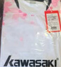 kawasaki川崎羽毛球服女款速干T恤運動(dòng)短裙繁花似錦套裝A2808 霜白 2XL  曬單實(shí)拍圖