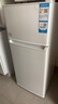 海爾（Haier）123升小冰箱冰箱雙開(kāi)門(mén)二級能效節能省電黑金凈化保鮮租房家用冰箱宿舍迷你BCD-123GHTMZ0WV 曬單實(shí)拍圖