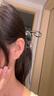 周六福足金999愛心黃金耳釘女耳飾生日禮物計價AA096006 約0.88g 一對 曬單實拍圖