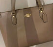 蔻馳（COACH）【品牌直供】女士GALLERY大號單肩手提托特包深褐色CV402 曬單實(shí)拍圖