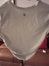lululemon丨All It Takes女士運動(dòng) T恤 *羅紋Nulu? LW3GV0S 骨白 XXS /2 曬單實(shí)拍圖
