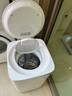 美的（Midea）迷你洗衣機 MB30VH36E 3KG嬰兒小型兒童內(nèi)衣洗衣機 全自動波輪 高溫煮洗 除菌除螨宿舍 以舊換新 曬單實拍圖