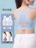 莫代爾2件裝少女內衣學生運動防震文胸初高中生青春發(fā)育期小背心白+藍色 曬單實拍圖