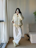 坦博爾【熱銷(xiāo)60萬(wàn)件】泡芙短款可脫卸帽羽絨服女冬季面包服保暖外套520D 奶芙米 M (165) 曬單實(shí)拍圖