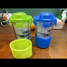 Glasslock耐熱加厚玻璃杯鋼化玻璃水杯進口杯子茶杯牛奶杯 藍色(帶提繩)500ml 曬單實拍圖