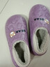 安尚芬棉拖鞋女2025秋冬季新款防水居家休閑半包跟保暖耐磨防滑棉拖鞋男 紫色【毛絨保暖】 38-39 適合37-38 曬單實(shí)拍圖