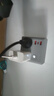 德力西20WPD快充86型插座轉(zhuǎn)換器/轉(zhuǎn)換插頭/USB+Type-c插座擴展/一轉(zhuǎn)多/插排/排插 無線灰色總控開關(guān) 曬單實拍圖