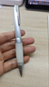 三菱（uni）按制圓珠筆金屬桿原子筆中油筆軟膠筆握 低重心白膠銀桿 SXN-1000 0.7mm黑色 曬單實(shí)拍圖