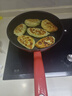 特福（Tefal）平底鍋家用牛排不粘煎鍋少油煙有鈦煎餅鍋電磁爐燃氣灶通用26cm 曬單實(shí)拍圖