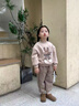 迪士尼（Disney）女童秋冬套裝1一5歲兒童洋氣衣服3小童加絨韓版女寶寶衛衣兩件套4 卡其色 110cm 曬單實(shí)拍圖