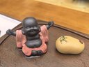 陶云尚可愛小和尚茶寵擺件紫砂小沙彌可養(yǎng)手工茶玩茶具茶桌擺件花盆擺件 歡喜 大肚彌勒佛 曬單實拍圖