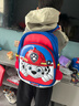 汪汪隊(duì)立大功（PAW PATROL）汪汪隊(duì)書包幼兒園男女童1-3-6歲小中大班寶寶護(hù)脊背包可愛(ài)輕便包5 (3-6歲)大號(hào)寶藍(lán)配紅毛毛(帶胸扣 曬單實(shí)拍圖