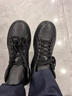 愛(ài)步（ECCO）高幫鞋男鞋 60周年限定款板鞋百搭休閑鞋男 柔酷男鞋582424 HL 黑色58242401001 39 曬單實(shí)拍圖
