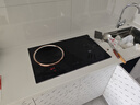 富得萊電磁爐雙灶嵌入式大功率3500W家用電陶爐凹面爆炒雙頭電灶臺套裝 一電一陶 曬單實(shí)拍圖