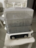 蘇泊爾（SUPOR）三層電蒸鍋25L大容量家用多功能電鍋蒸魚(yú)多用途蒸鍋2100W猛火速蒸24h預約保溫不銹鋼蒸片外置加水 25L 4升大水箱 曬單實(shí)拍圖